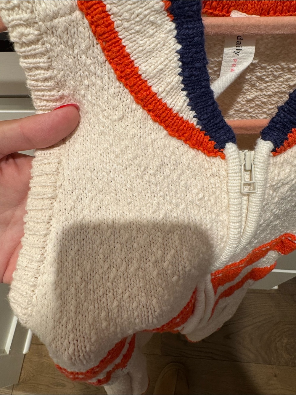 Knit half zip Dress - Picture 3 of 4
